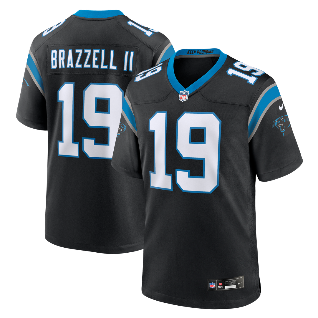 Chris Brazzell II Carolina Panthers Team Game Jersey - Black