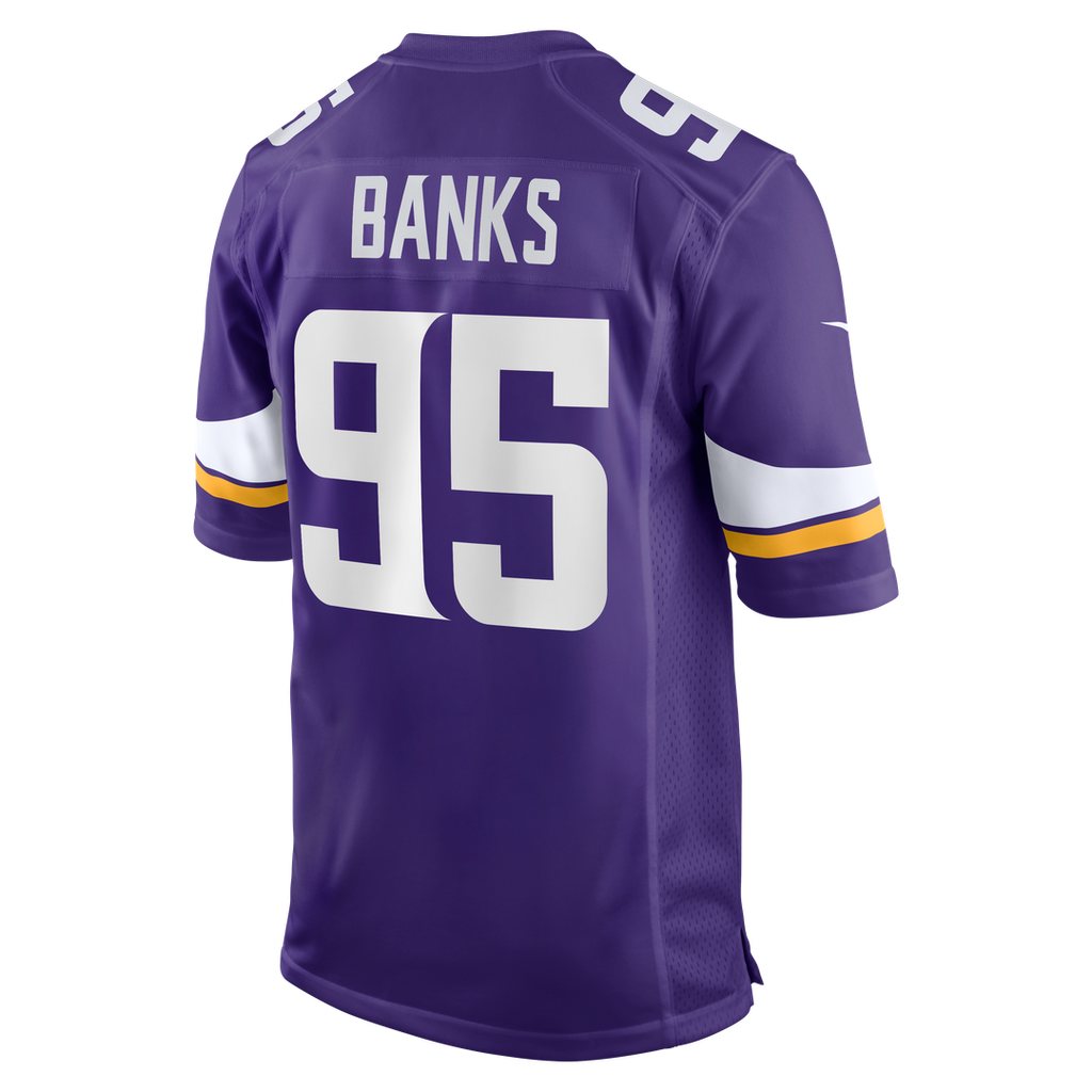 Caleb Banks Minnesota Vikings Team Game Jersey - Purple