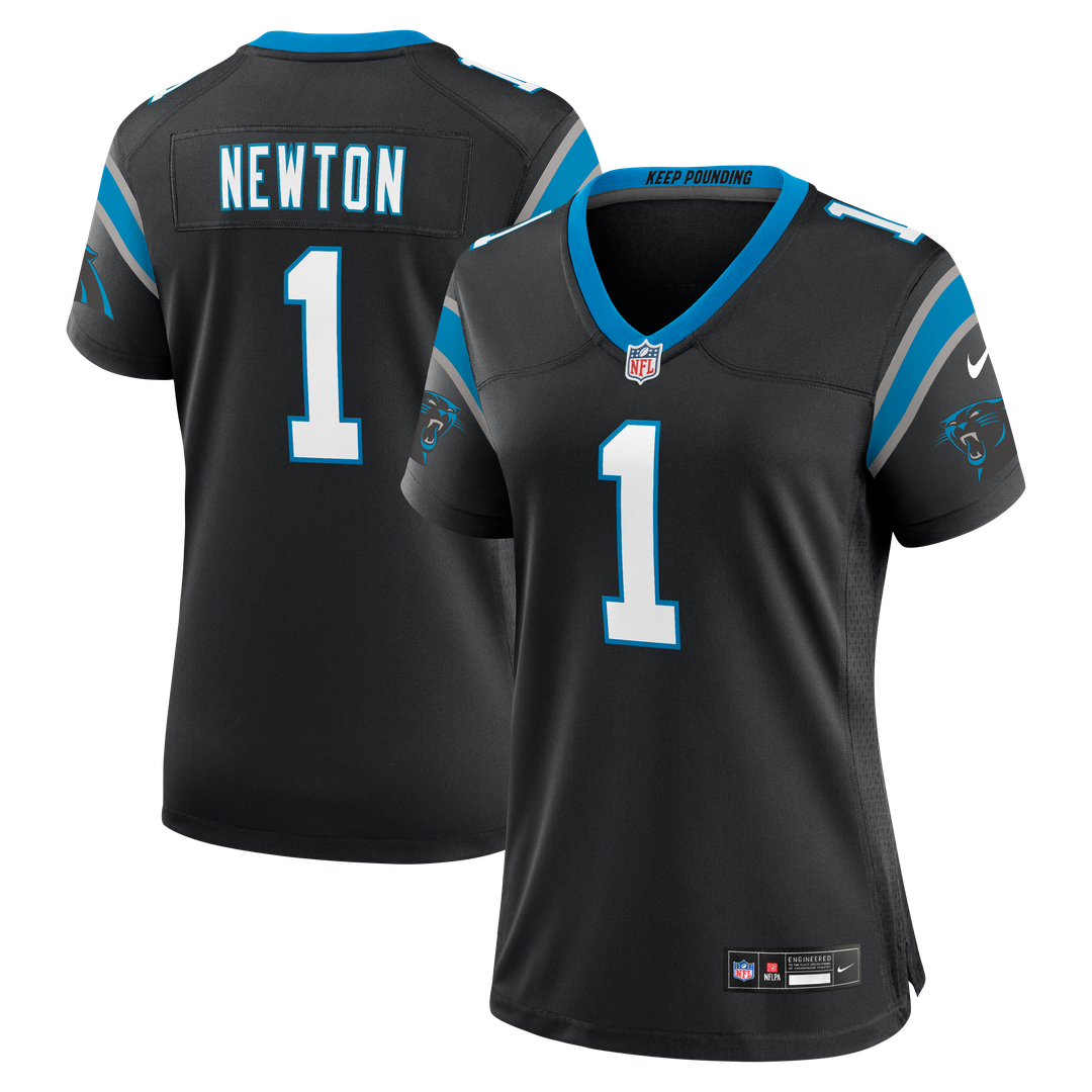 Cam Newton Carolina Panthers Women's Team Retired Game Jersey - Black
