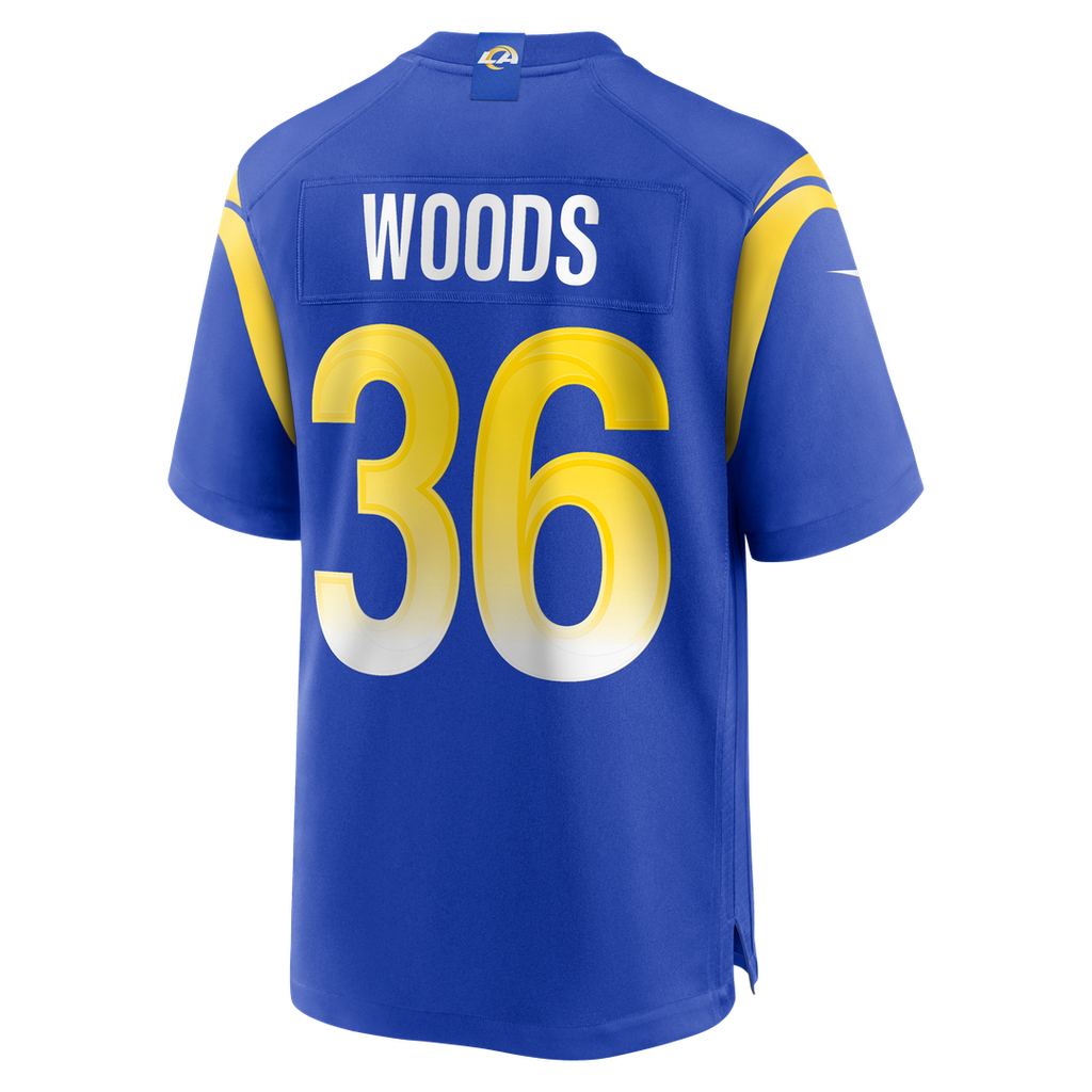 Charles Woods Los Angeles Rams Game Jersey - Royal