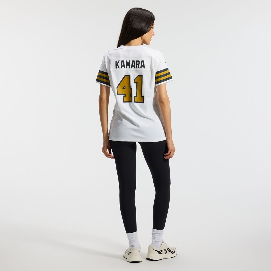 Alvin Kamara New Orleans Saints Women's Alternate Game Player Jersey - White