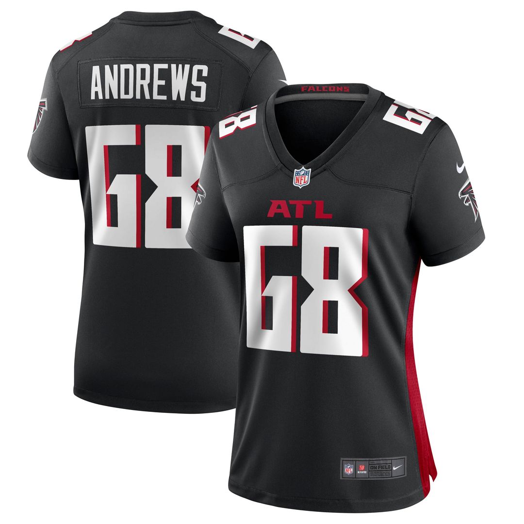 Josh Andrews Atlanta Falcons Women's Game Player Jersey - Black