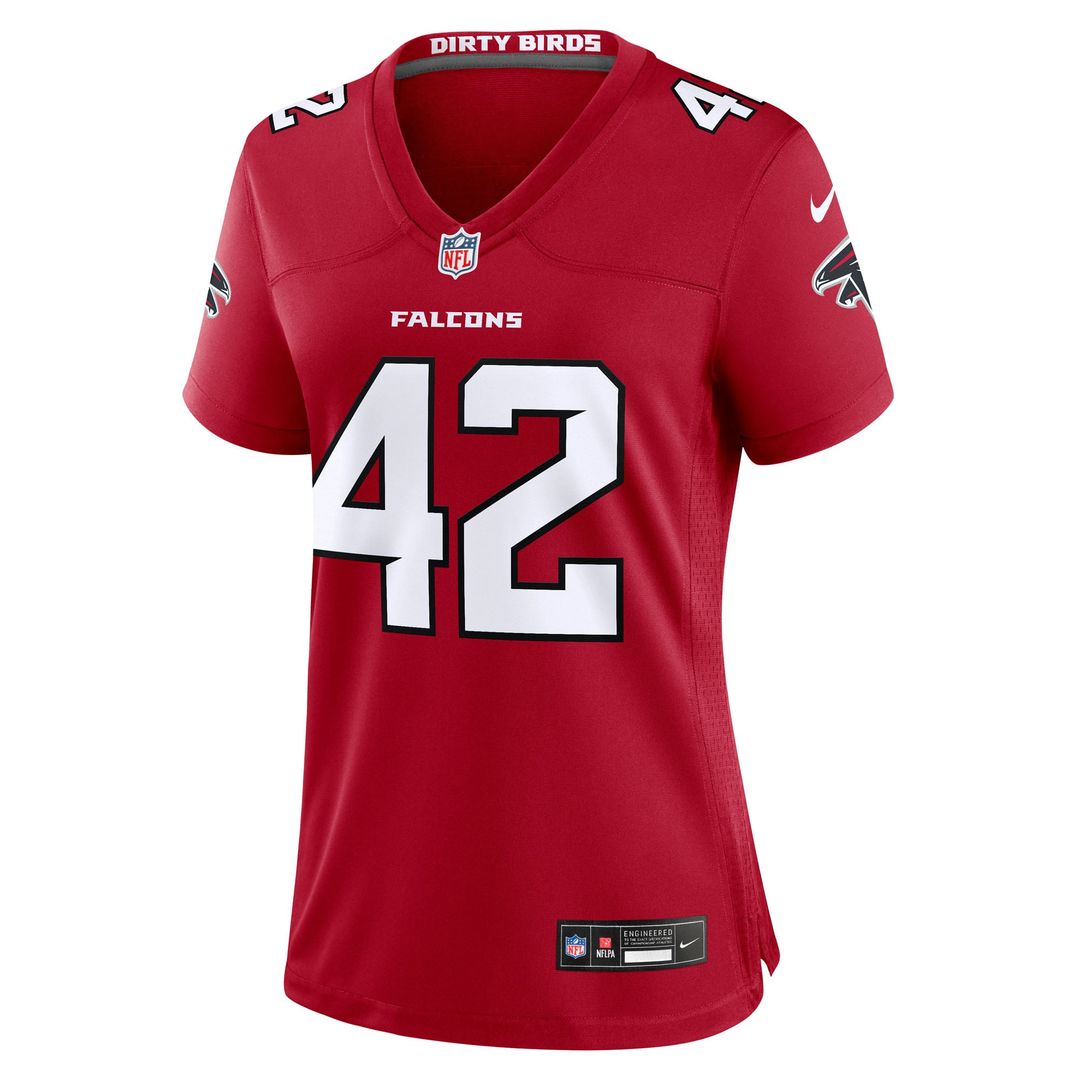 Josh Woods Atlanta Falcons Women's Team Game Jersey - Red