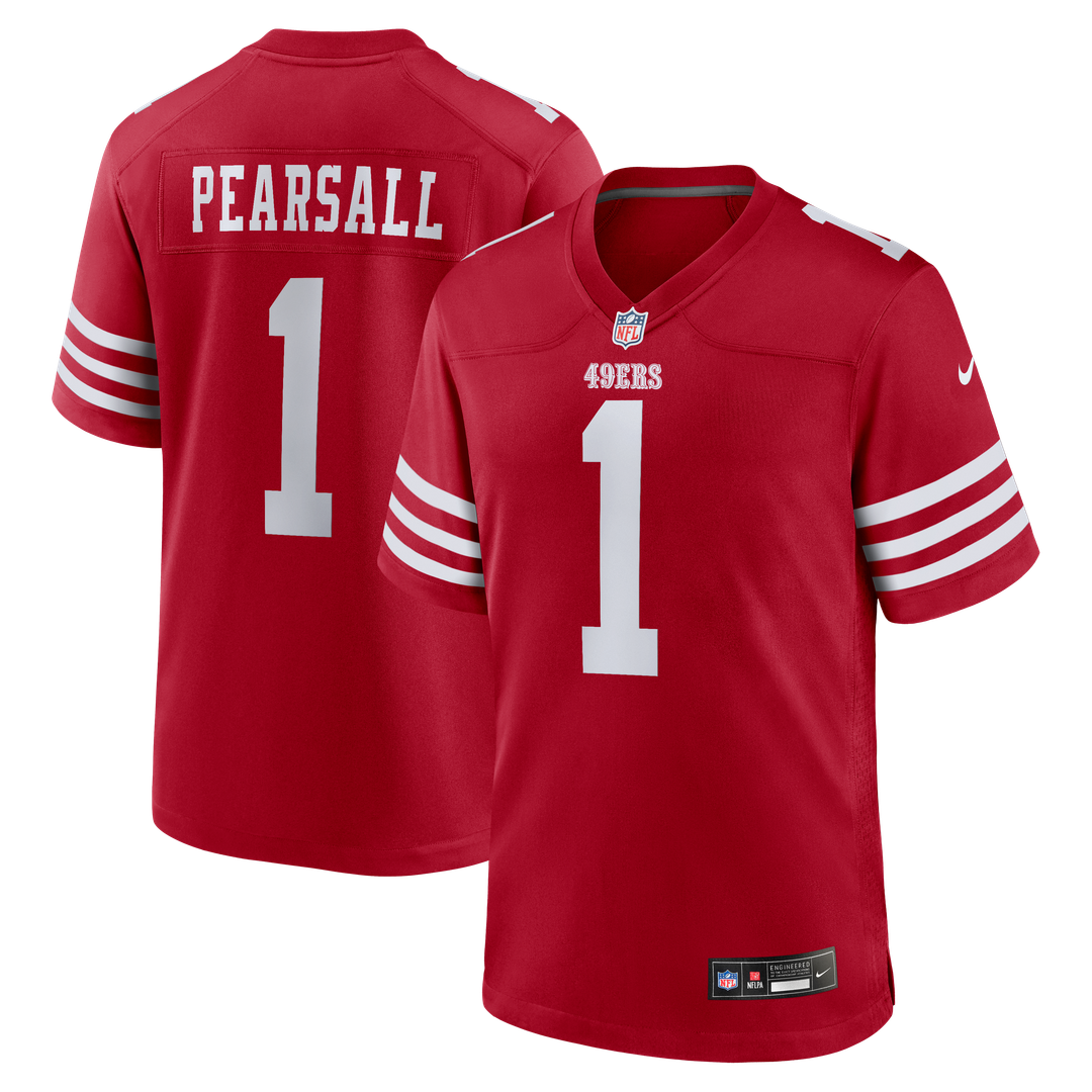 Ricky Pearsall San Francisco 49ers Team Game Jersey - Scarlet