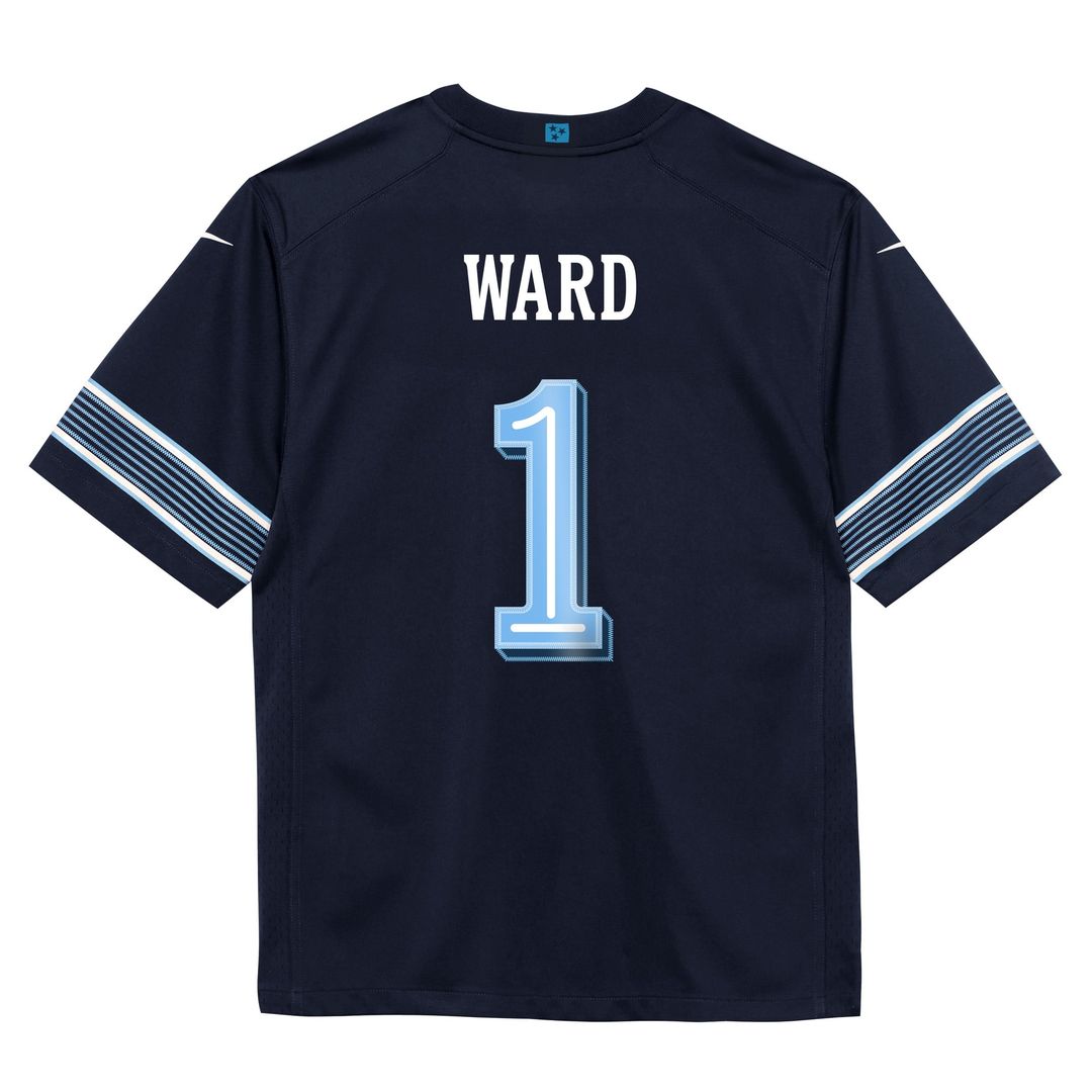 Cameron Ward Tennessee Titans Preschool 2026 Rivalries Collection Game Jersey - Navy