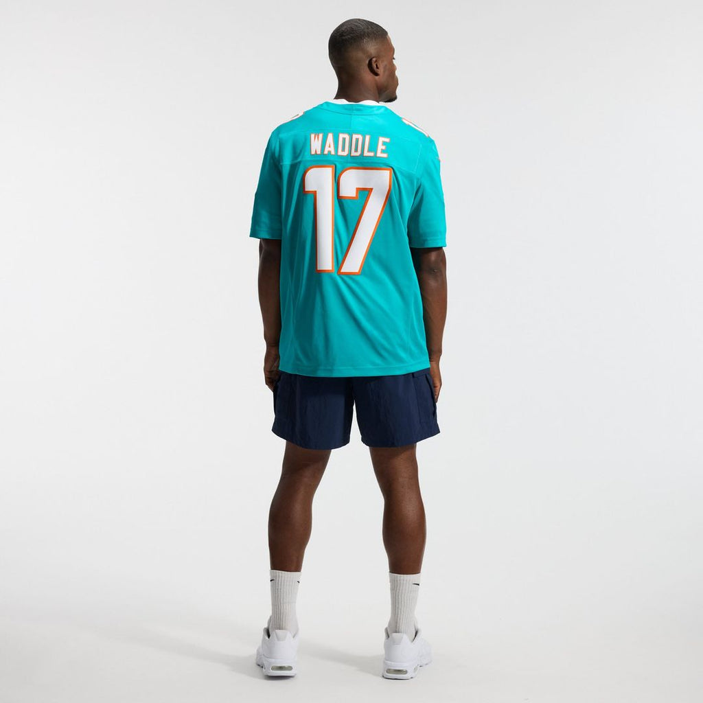 Jaylen Waddle Miami Dolphins Team Vapor F.U.S.E. Stitched Limited Jersey - Aqua
