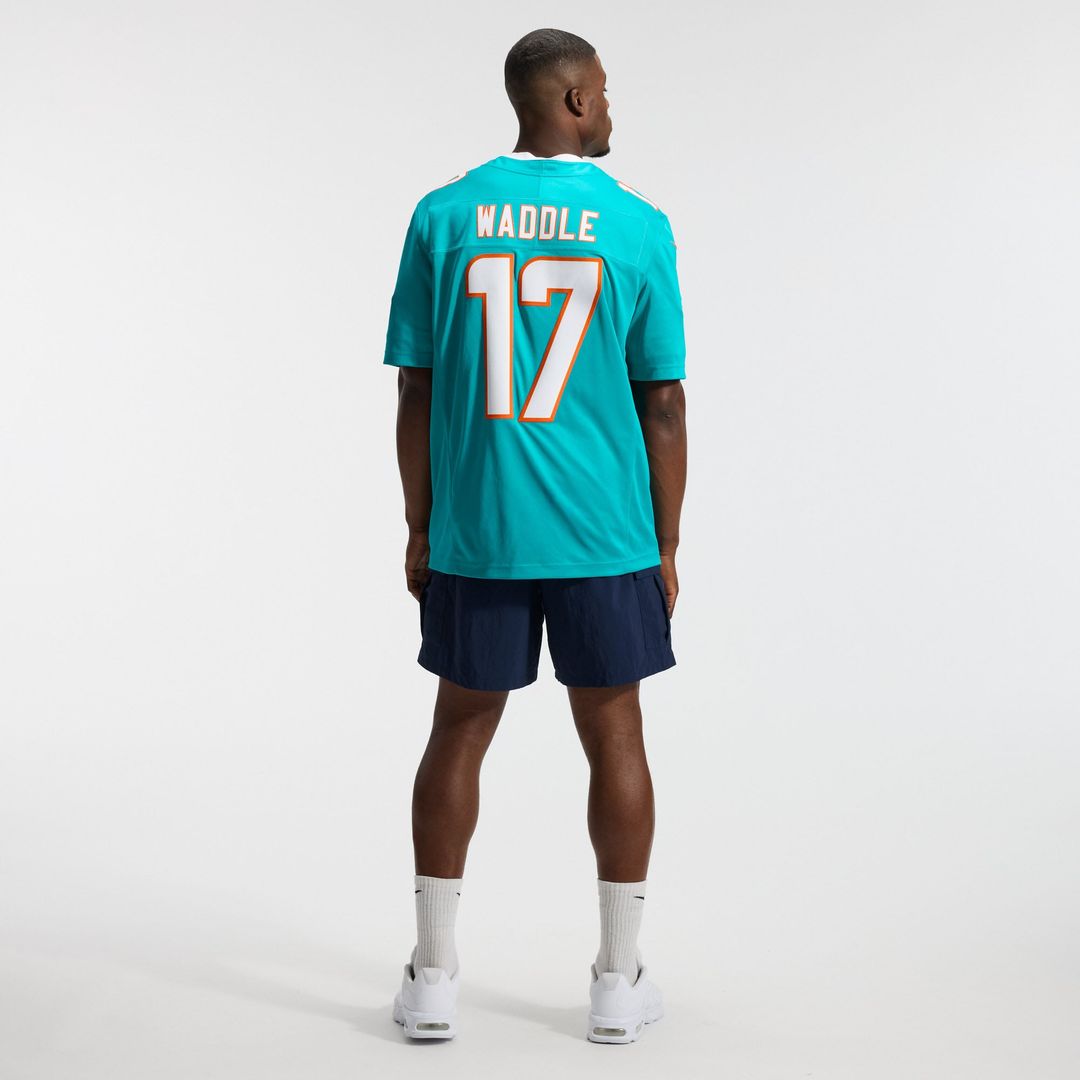 Jaylen Waddle Miami Dolphins Team Vapor F.U.S.E. Stitched Limited Jersey - Aqua