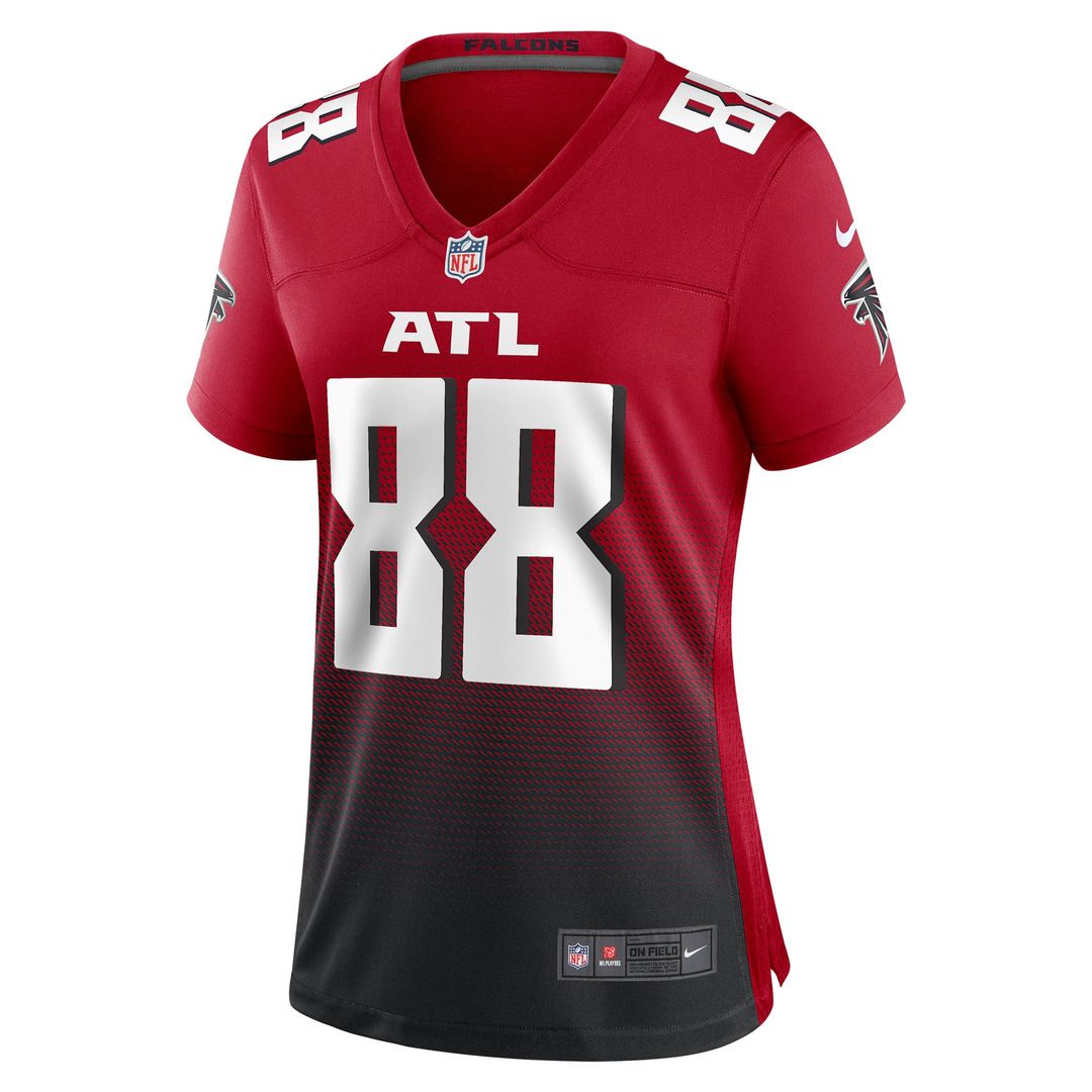 Tony Gonzalez Atlanta Falcons Women's Retired Game Jersey - Red