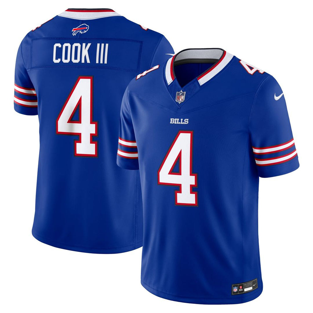 James Cook III Buffalo Bills Team Vapor F.U.S.E. Stitched Limited Jersey - Royal