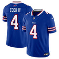 James Cook III Buffalo Bills Team Vapor F.U.S.E. Stitched Limited Jersey - Royal