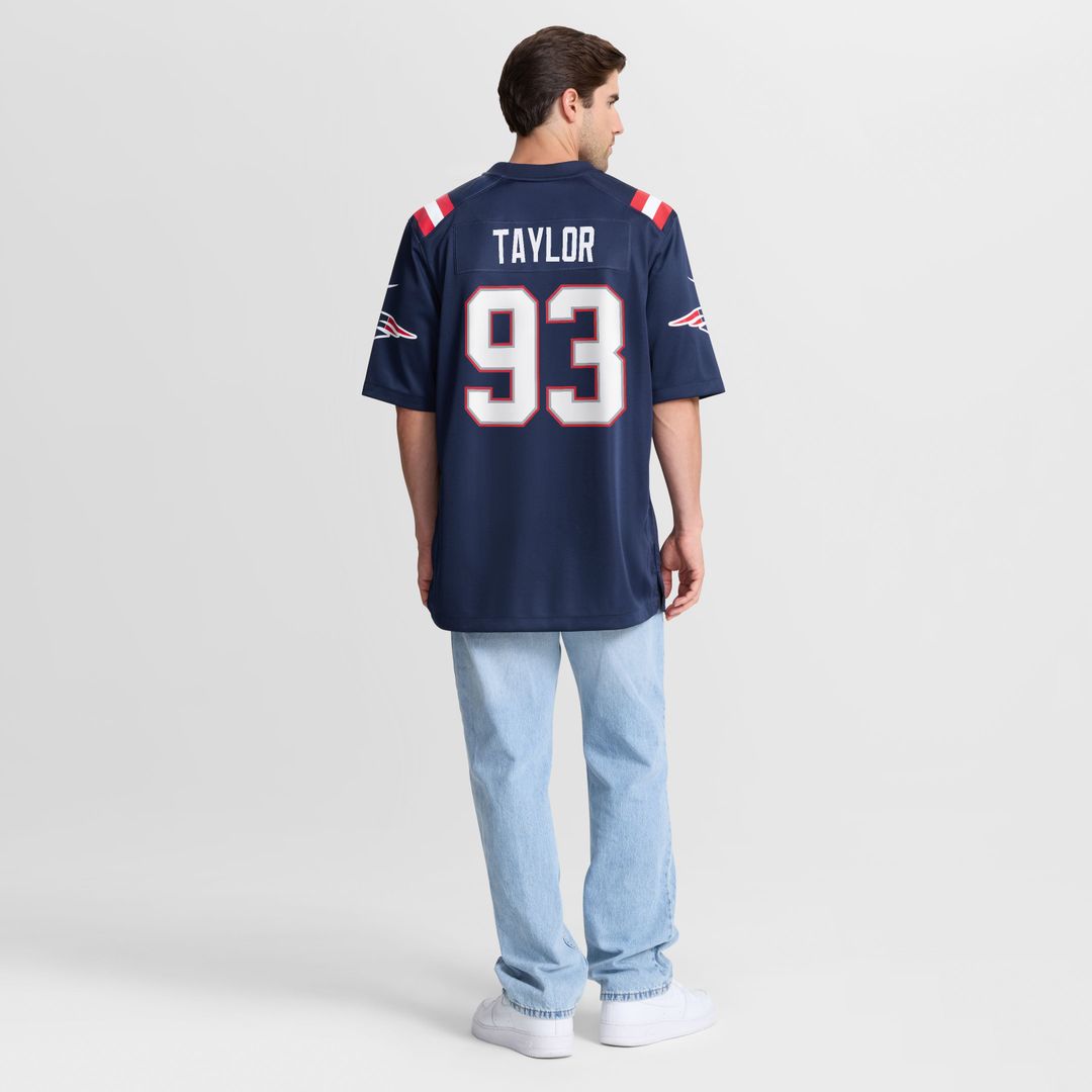 Leonard Taylor New England Patriots Team Game Jersey - Navy