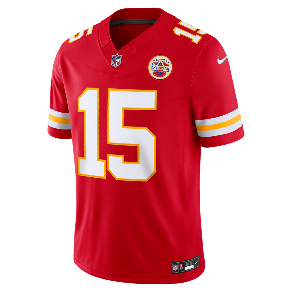 Patrick Mahomes Kansas City Chiefs Team Vapor F.U.S.E. Stitched Limited Jersey - Red