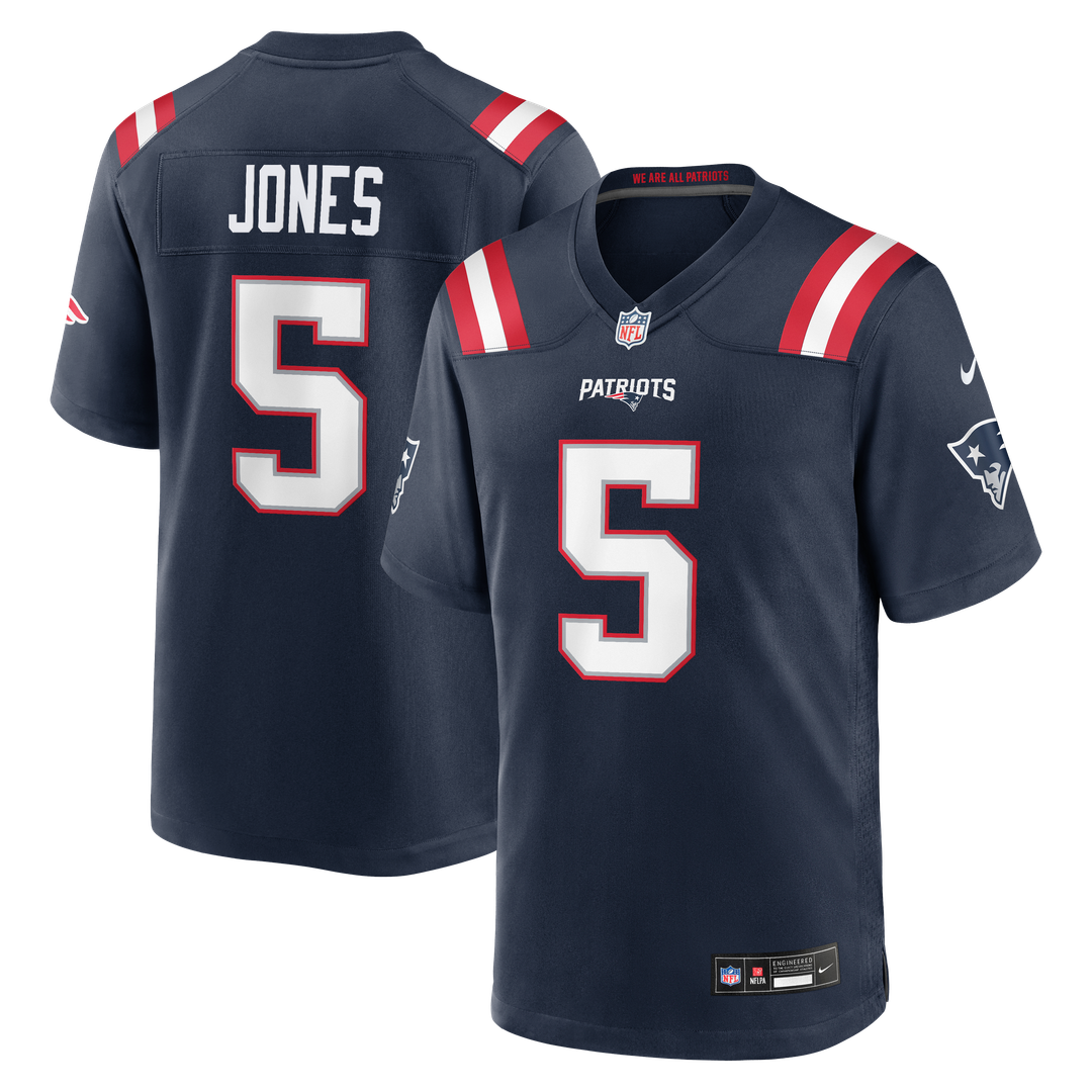 Dre'Mont Jones New England Patriots Team Game Jersey - Navy