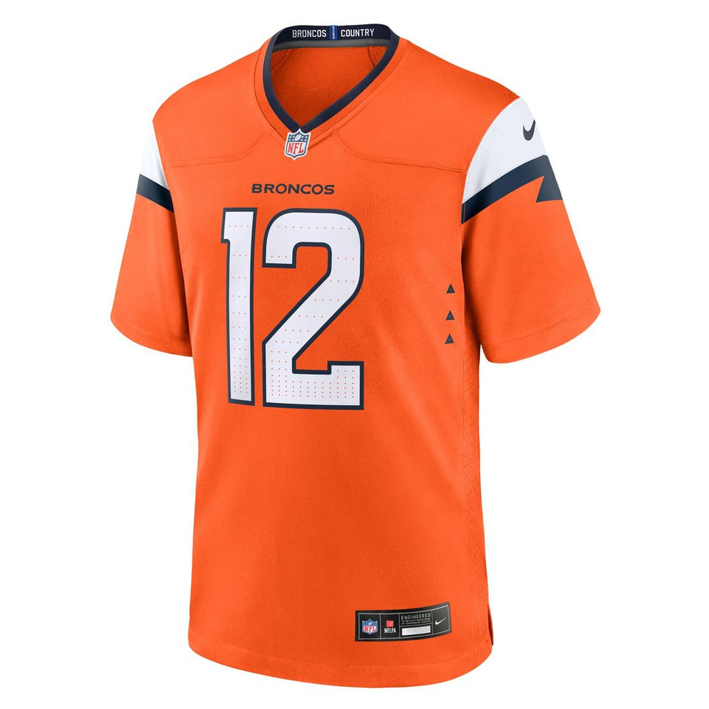 RJ Harvey Denver Broncos Team Game Jersey - Orange