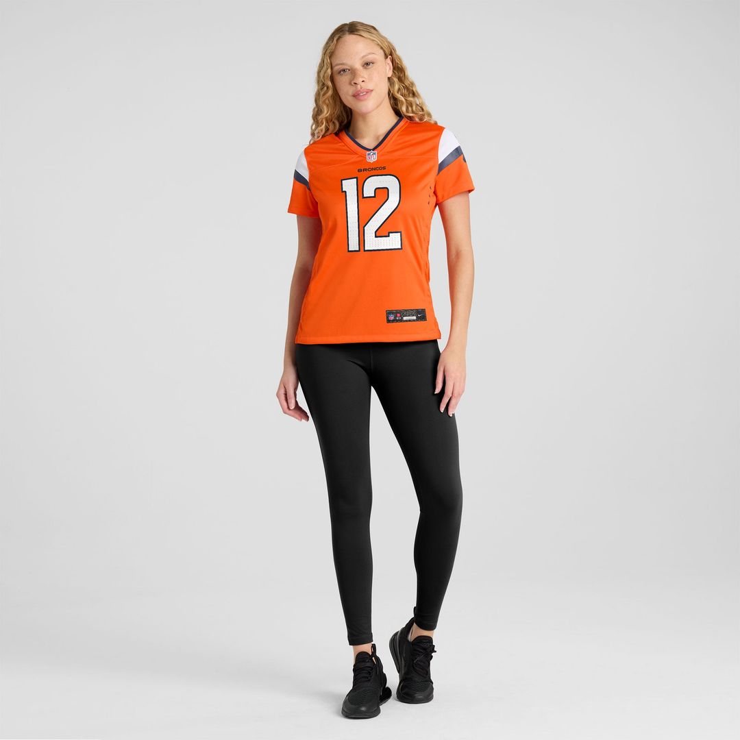 RJ Harvey Denver Broncos Women's Team Game Jersey - Orange