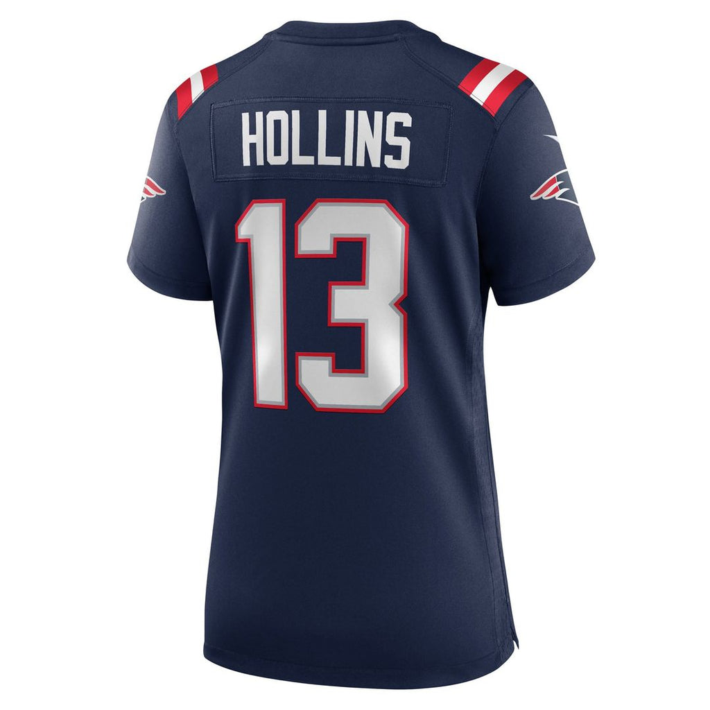 Mack Hollins New England Patriots Women's Team Game Jersey - Navy