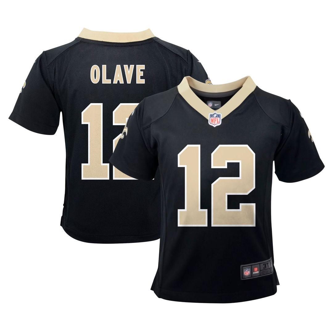 Chris Olave New Orleans Saints Infant Team Player Game Jersey - Black