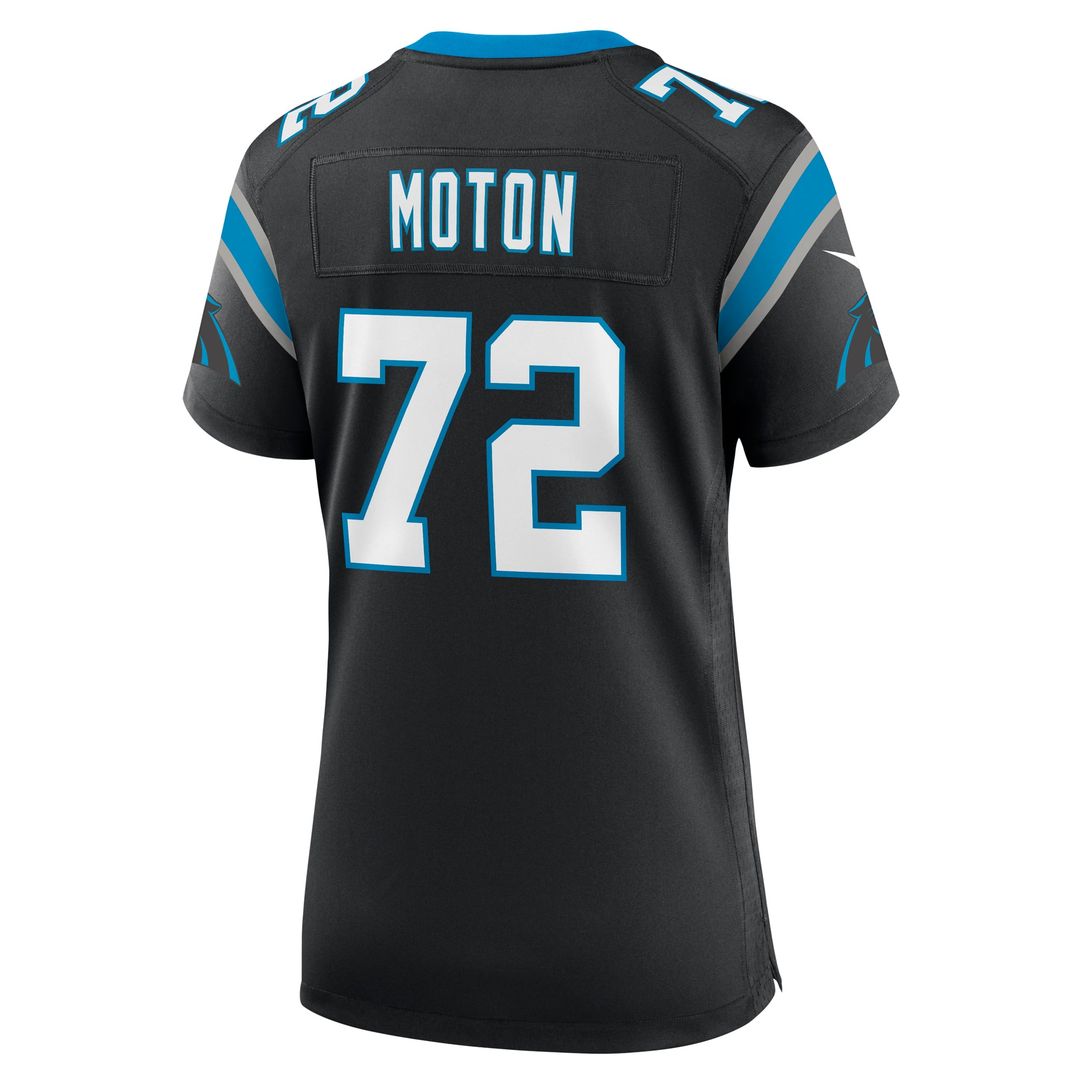Taylor Moton Carolina Panthers Women's Team Game Jersey - Black