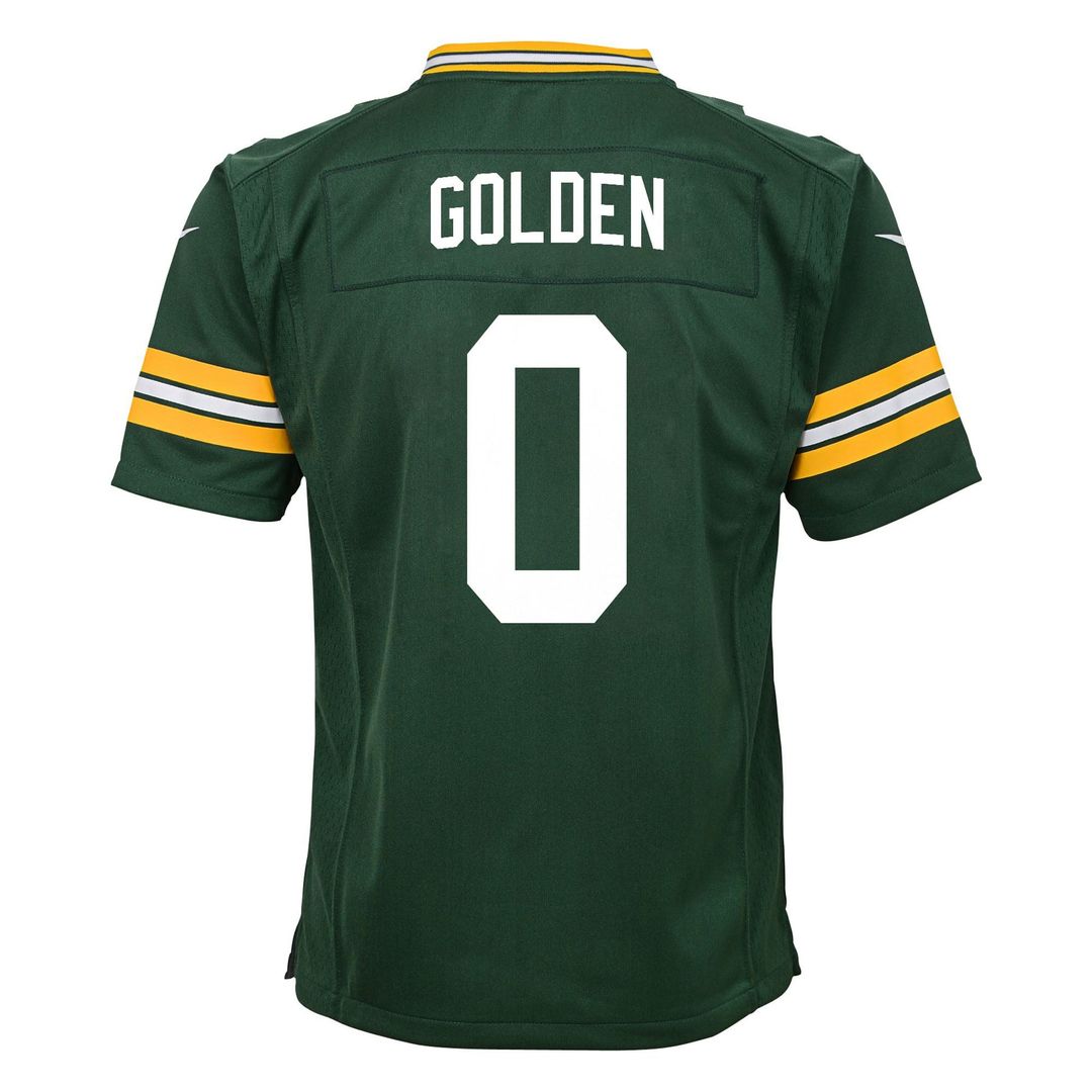 Matthew Golden Green Bay Packers Youth Team Game Jersey - Green