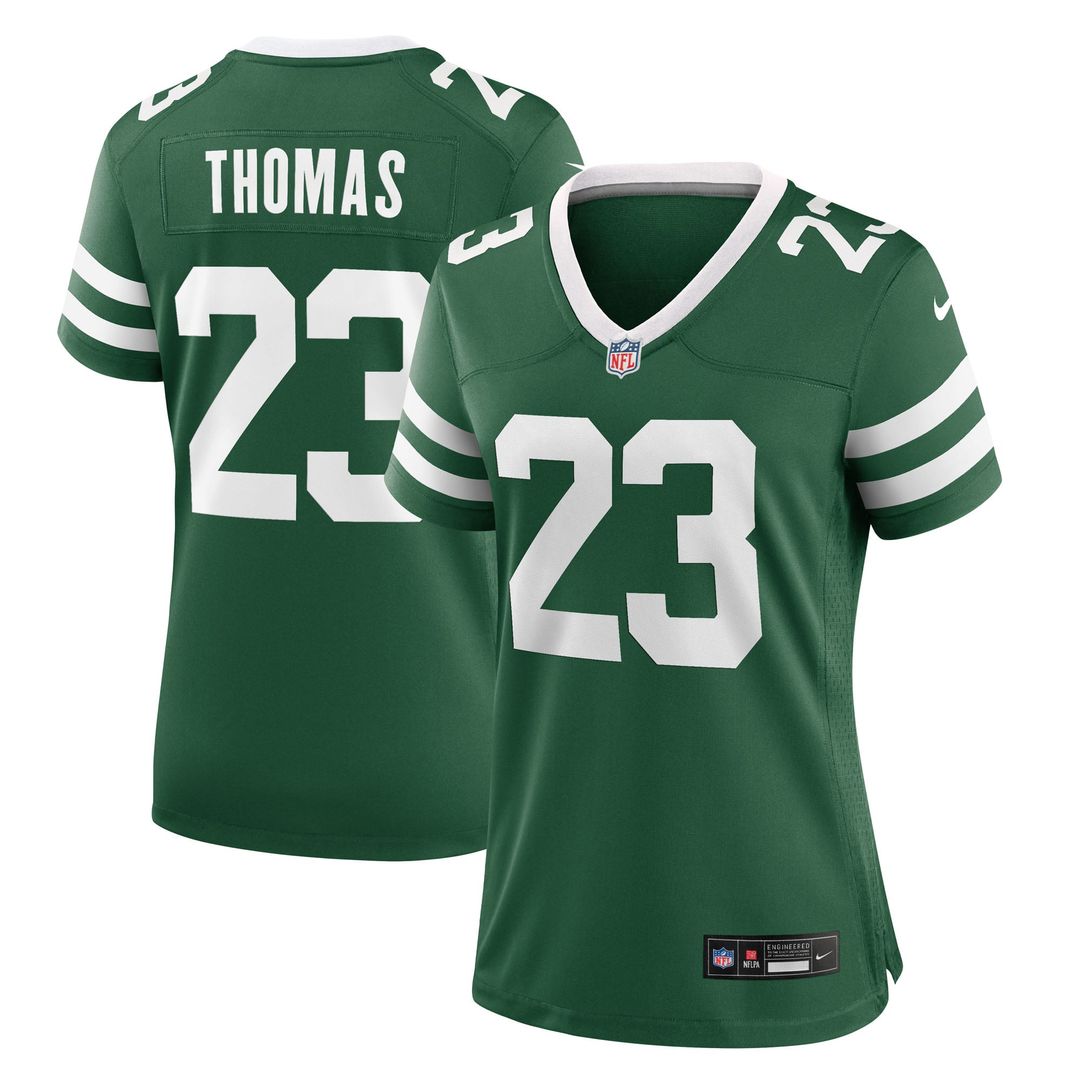 Azareye'h Thomas New York Jets Women's Team Game Jersey - Legacy Green