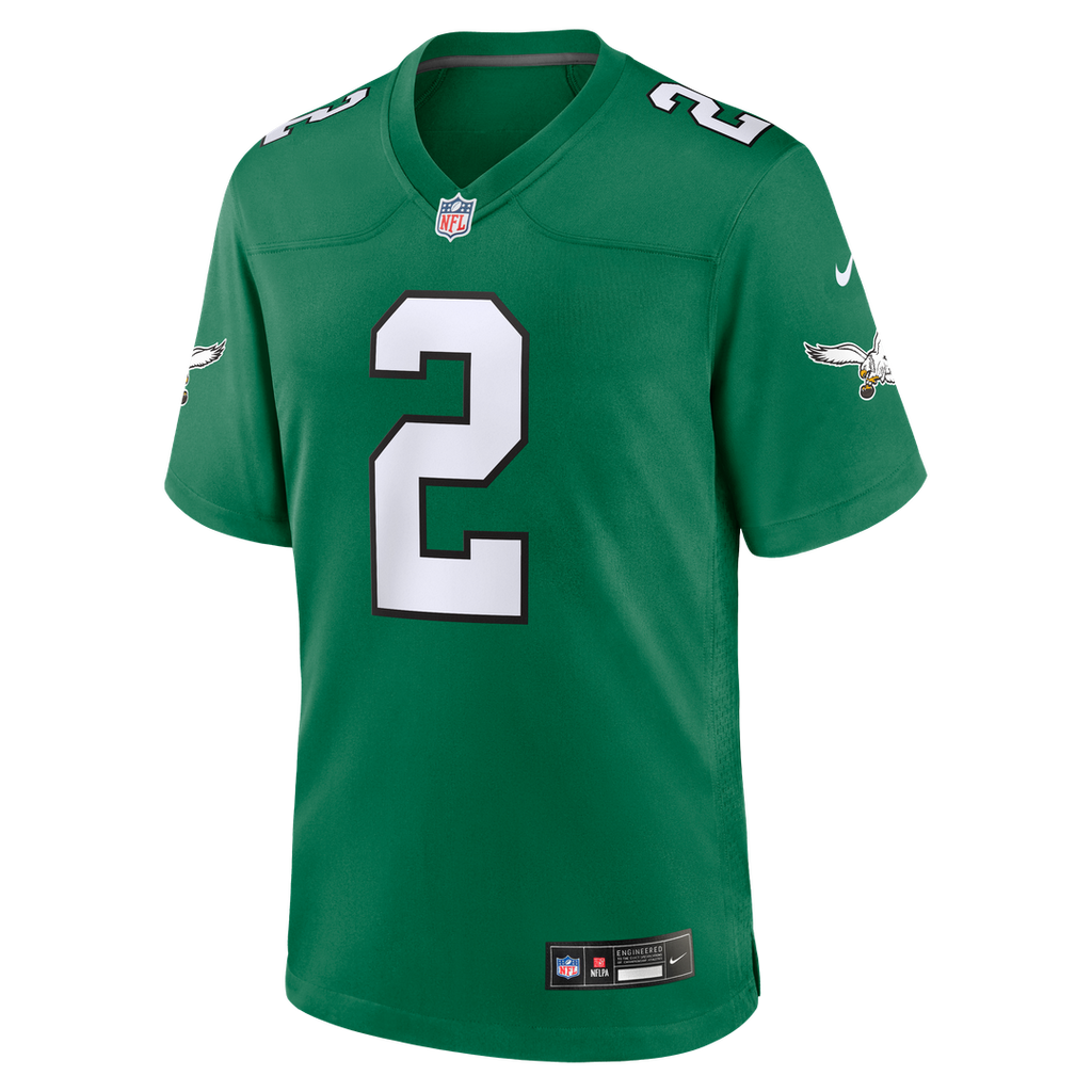 Tariq Woolen Philadelphia Eagles Team Game Jersey - Midnight Green