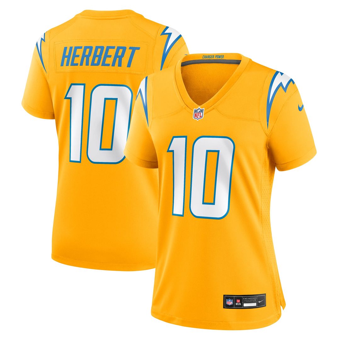 Justin Herbert Los Angeles Chargers Women's Alternate Super Chargers Game Jersey - Navy