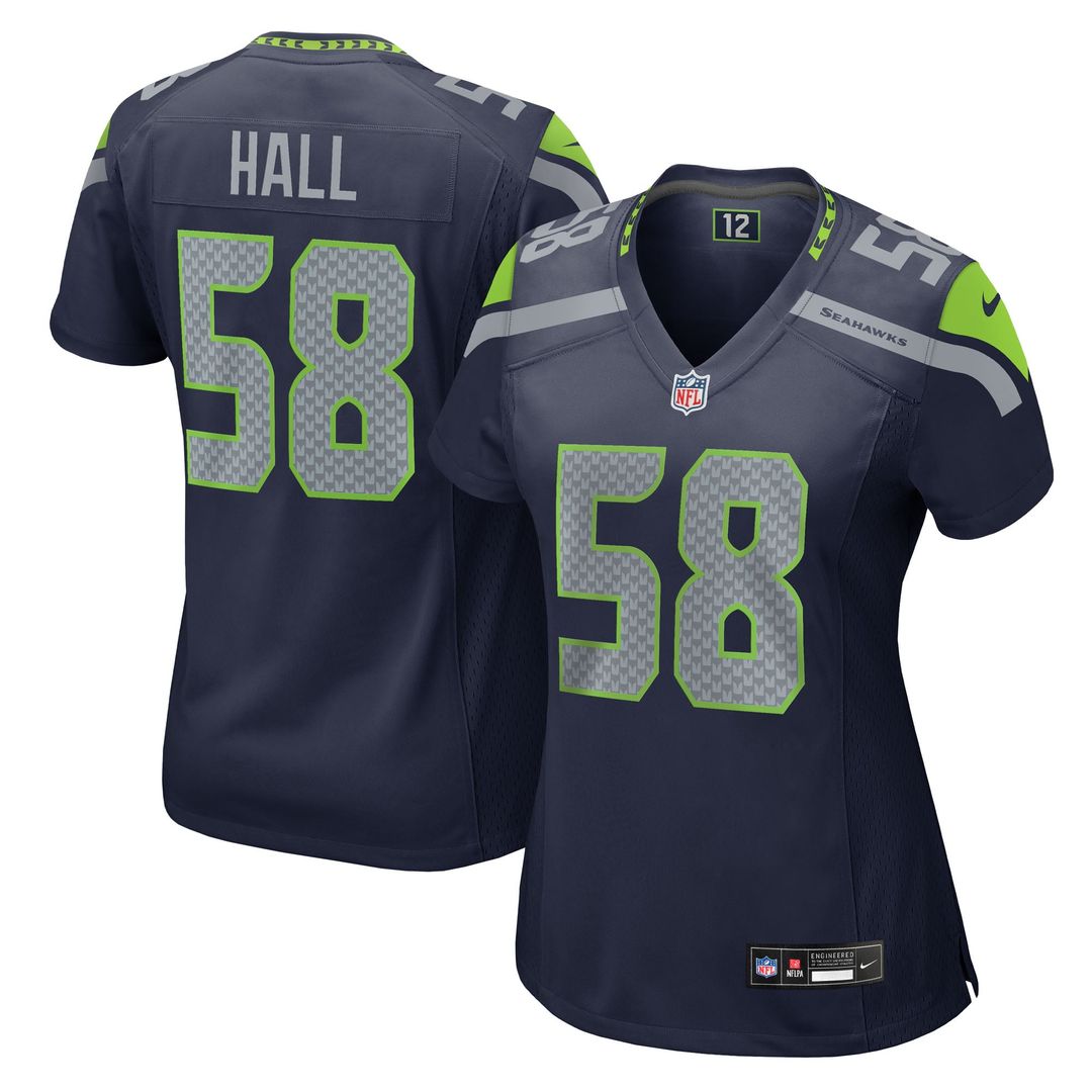 Derick Hall Seattle Seahawks Women's Team Game Jersey - College Navy