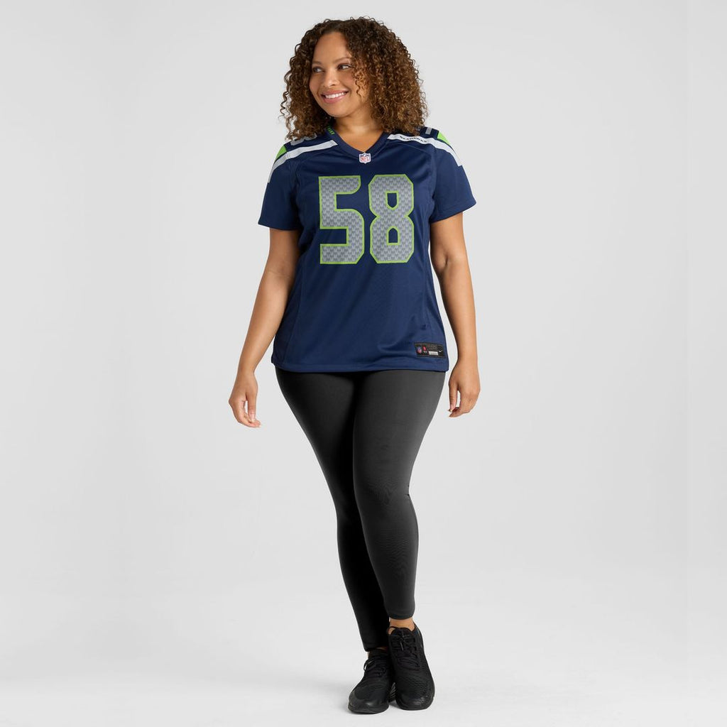 Derick Hall Seattle Seahawks Women's Team Game Jersey - College Navy