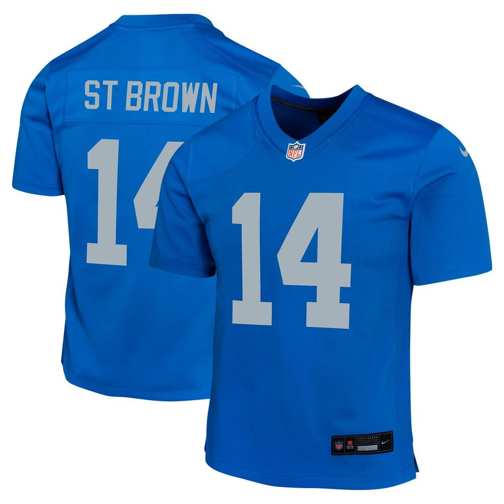 Amon - Ra St. Brown Detroit Lions Youth Game Jersey - Blue