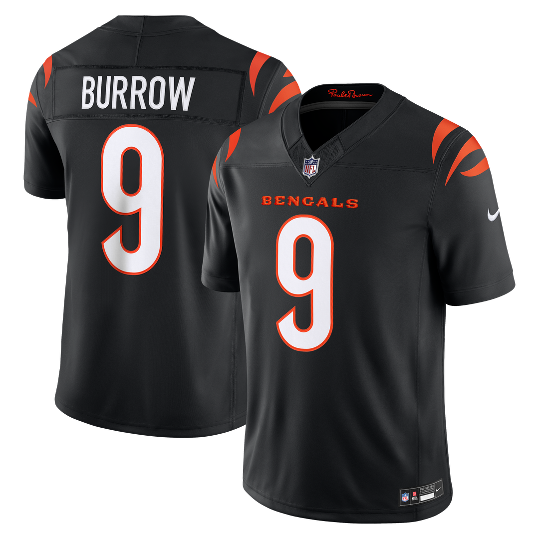Joe Burrow Cincinnati Bengals Team Vapor F.U.S.E. Stitched Limited Jersey - Black
