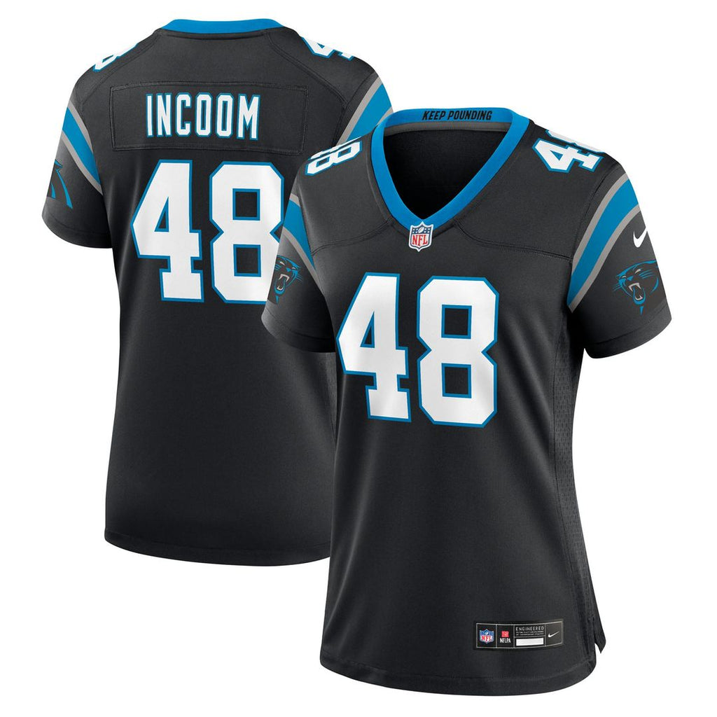 Thomas Incoom Carolina Panthers Women's Team Game Jersey - Black