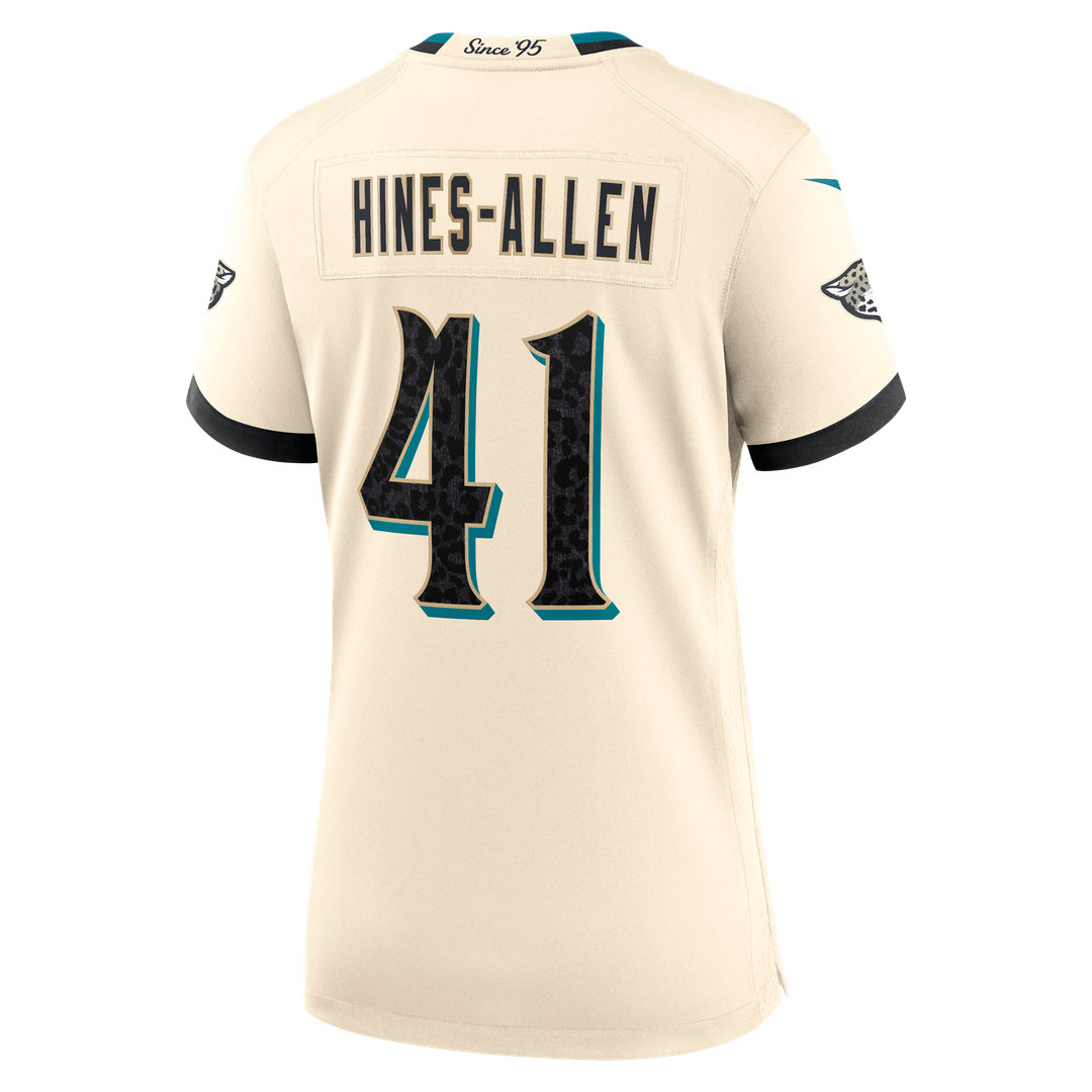 Josh Hines - Allen Jacksonville Jaguars Women's 2026 Rivalries Collection Game Jersey - Natural