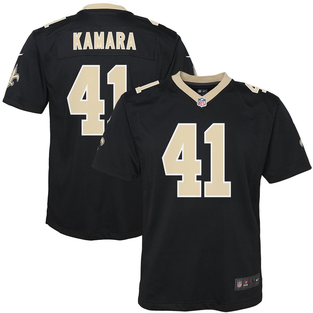 Alvin Kamara New Orleans Saints Youth Game Jersey - Black