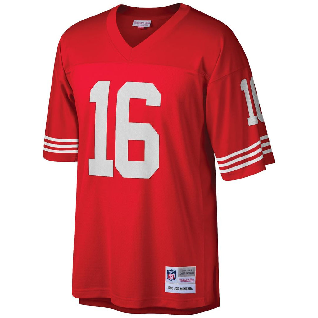 Joe Montana San Francisco 49ers Big & Tall 1990 Retired Player Replica Jersey - Scarlet