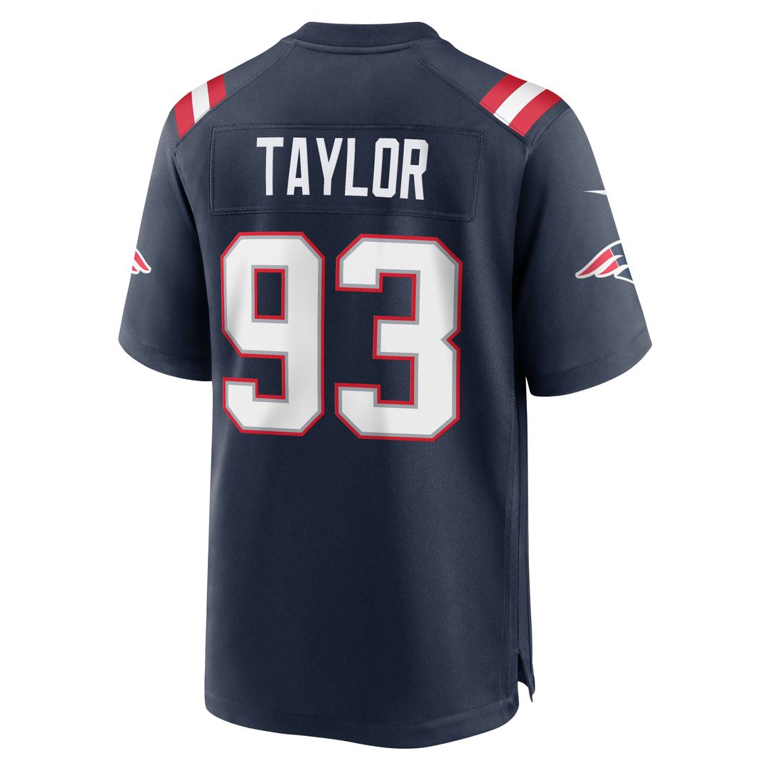 Leonard Taylor New England Patriots Team Game Jersey - Navy