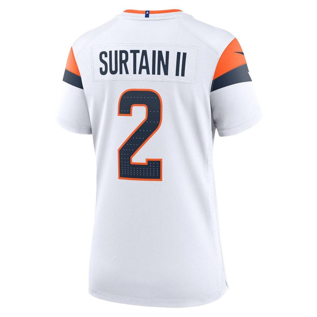 Patrick Surtain II Denver Broncos Women's Team Game Jersey - Orange