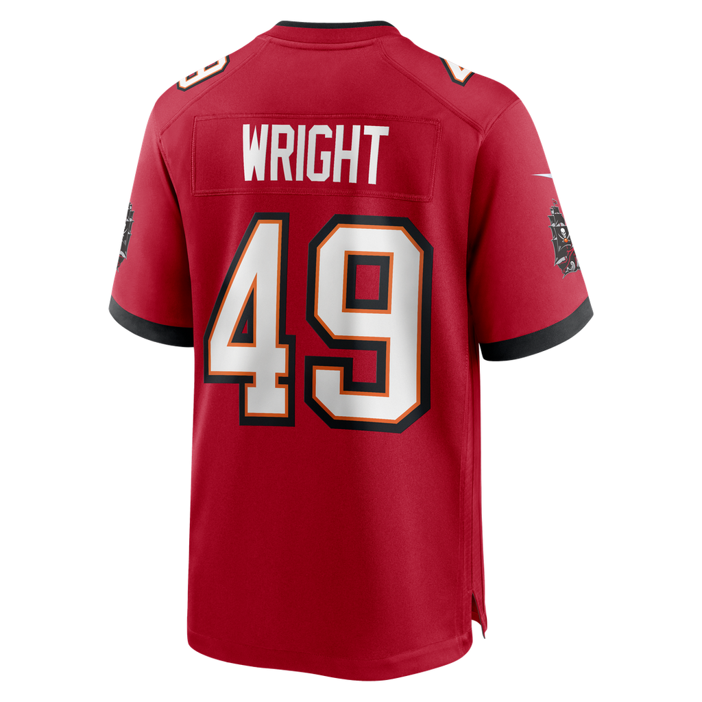 Owen Wright Tampa Bay Buccaneers Team Game Jersey - Red