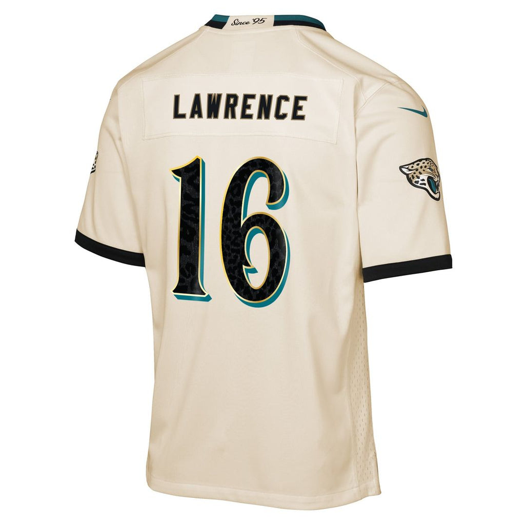 Trevor Lawrence Jacksonville Jaguars Youth 2026 Rivalries Collection Game Jersey - Natural
