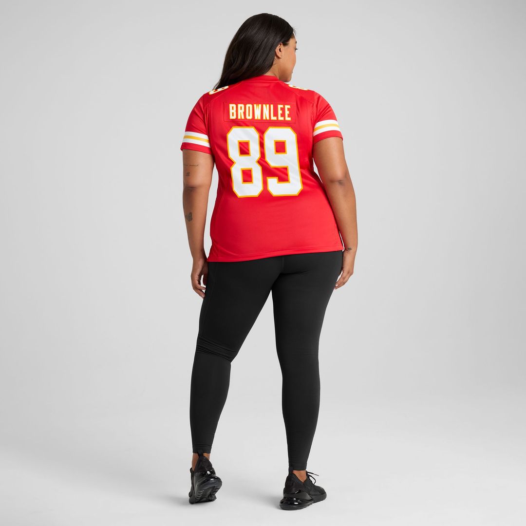 Jason Brownlee Kansas City Chiefs Women's Team Game Jersey - Red