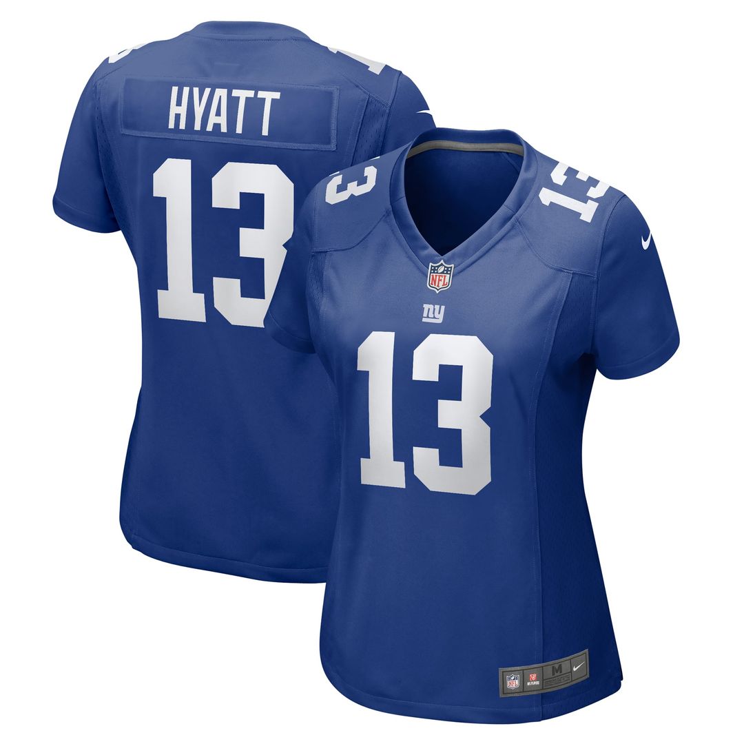 Jalin Hyatt New York Giants Women's Team Game Jersey - Royal
