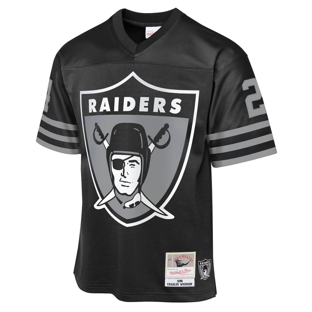 Charles Woodson Las Vegas Raiders Youth 1998 Throwback Fashion Jersey - Black