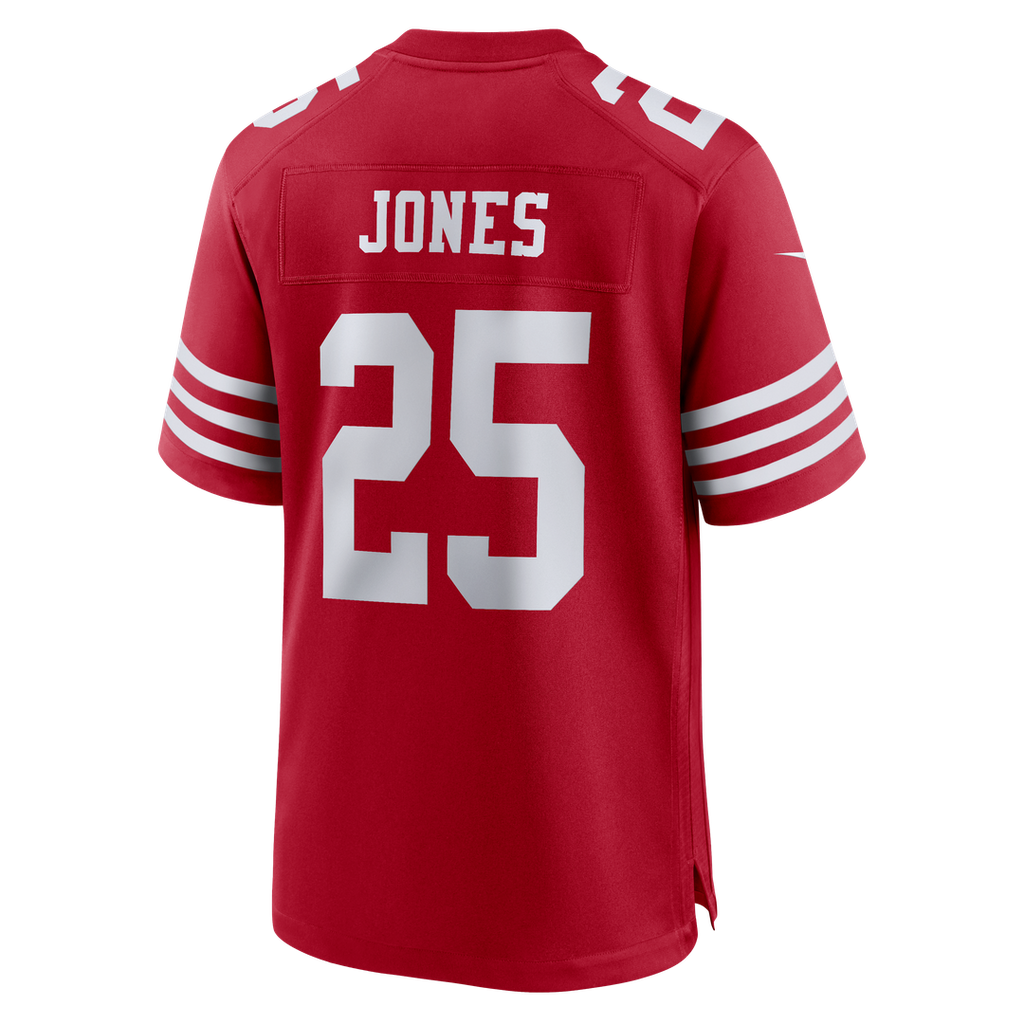 Jack Jones San Francisco 49ers Team Game Jersey - Scarlet