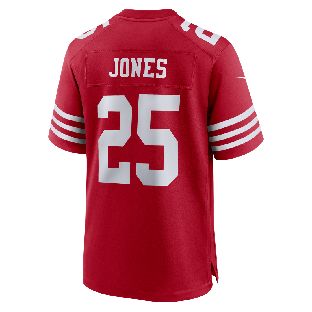 Jack Jones San Francisco 49ers Team Game Jersey - Scarlet
