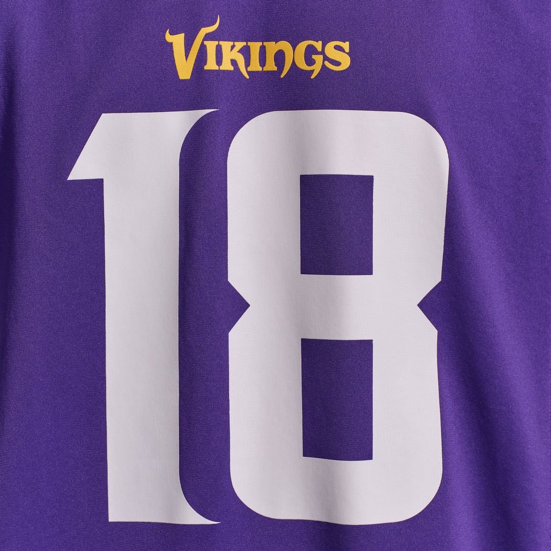 Justin Jefferson Minnesota Vikings Player Game Jersey - Purple