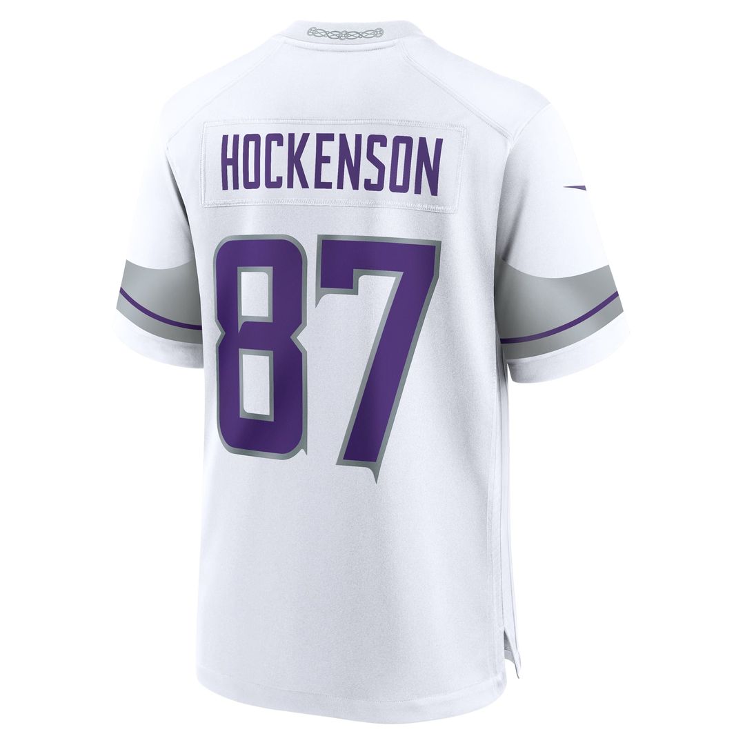 T.J. Hockenson Minnesota Vikings Alternate Game Player Jersey - White