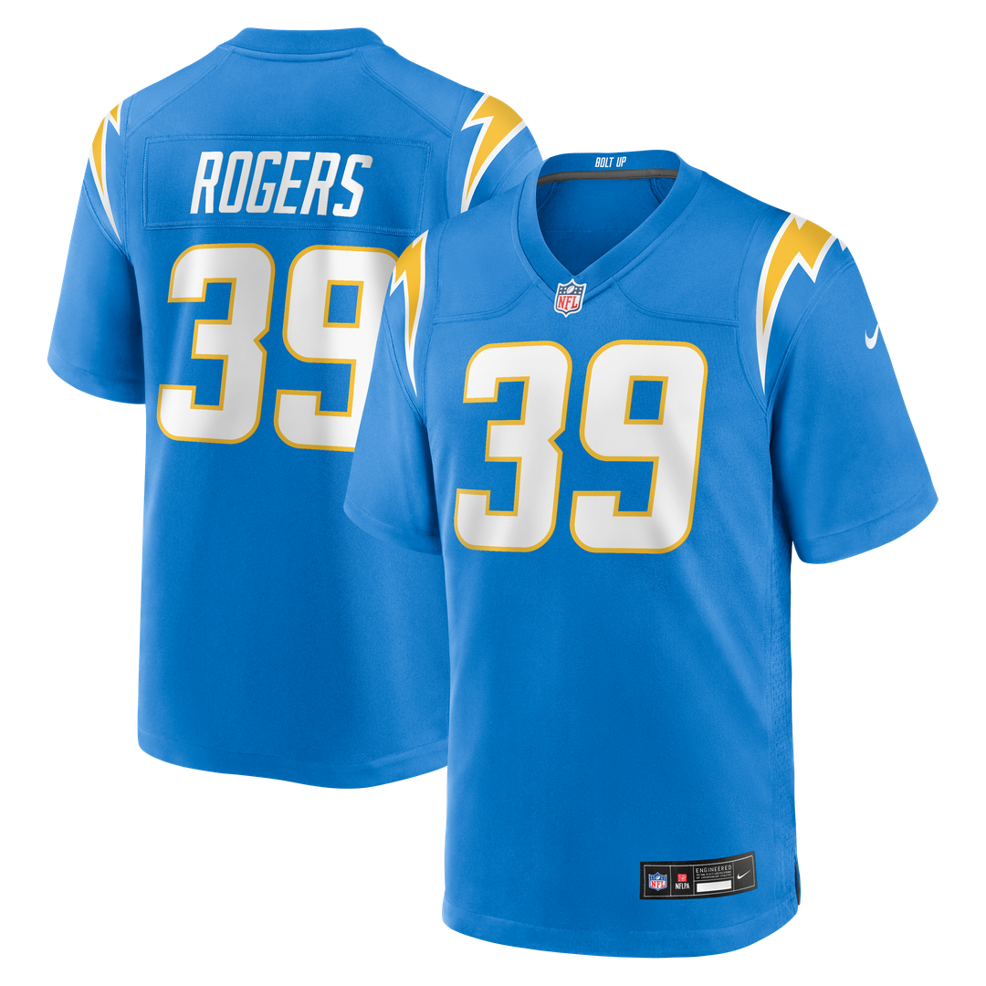 Eric Rogers Los Angeles Chargers Team Game Jersey - Powder Blue