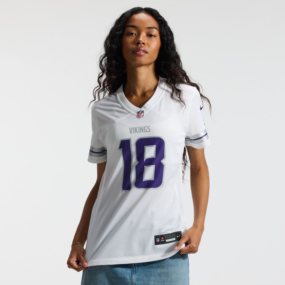 Justin Jefferson Minnesota Vikings Women's Alternate Game Player Jersey - White