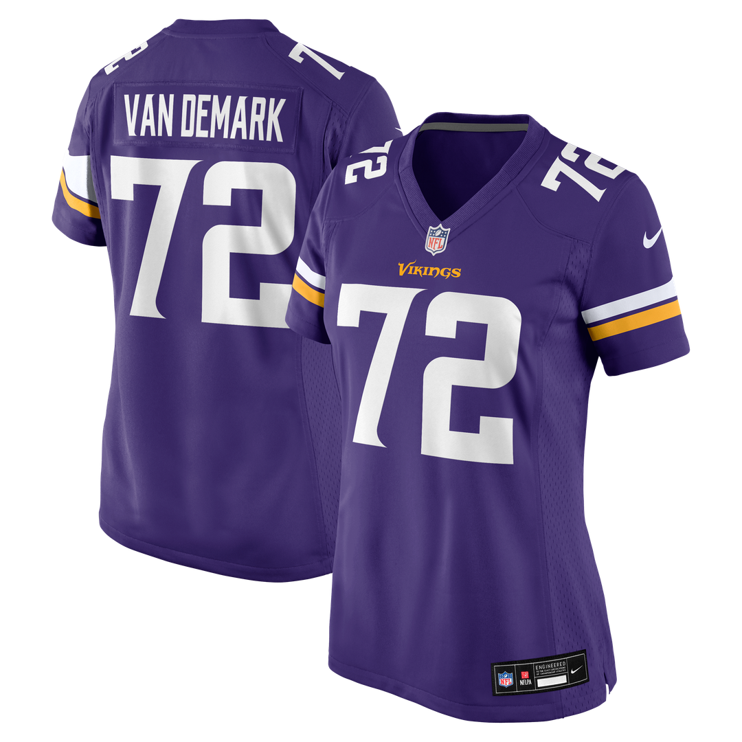 Ryan Van Demark Minnesota Vikings Women's Team Game Jersey - Purple