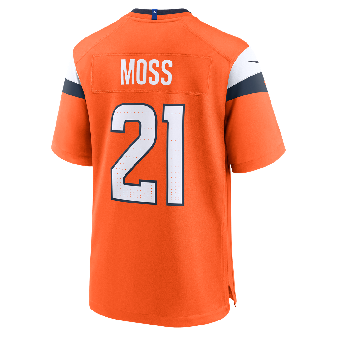 Riley Moss Denver Broncos Team Game Jersey - Orange