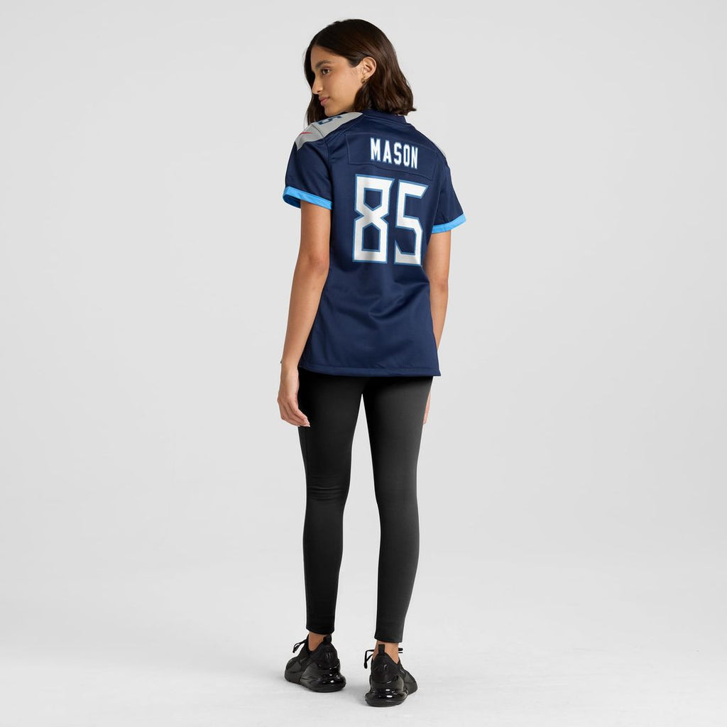 Derrick Mason Tennessee Titans Women's Game Retired Player Jersey - Navy